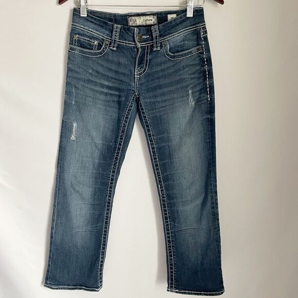 BKE Denim - BKE Denim Culture Capris Jeans Medium Wash 26